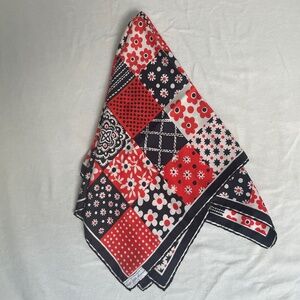 Vintage (1960's?) Saks Fifth Avenue 100% Silk Printed Scarf